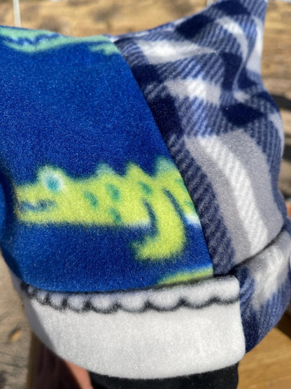 Handmade Reversible Alligator Beanie