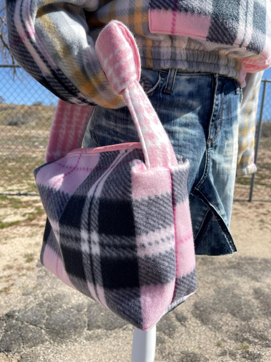 Handmade Pink Boxy Handbag