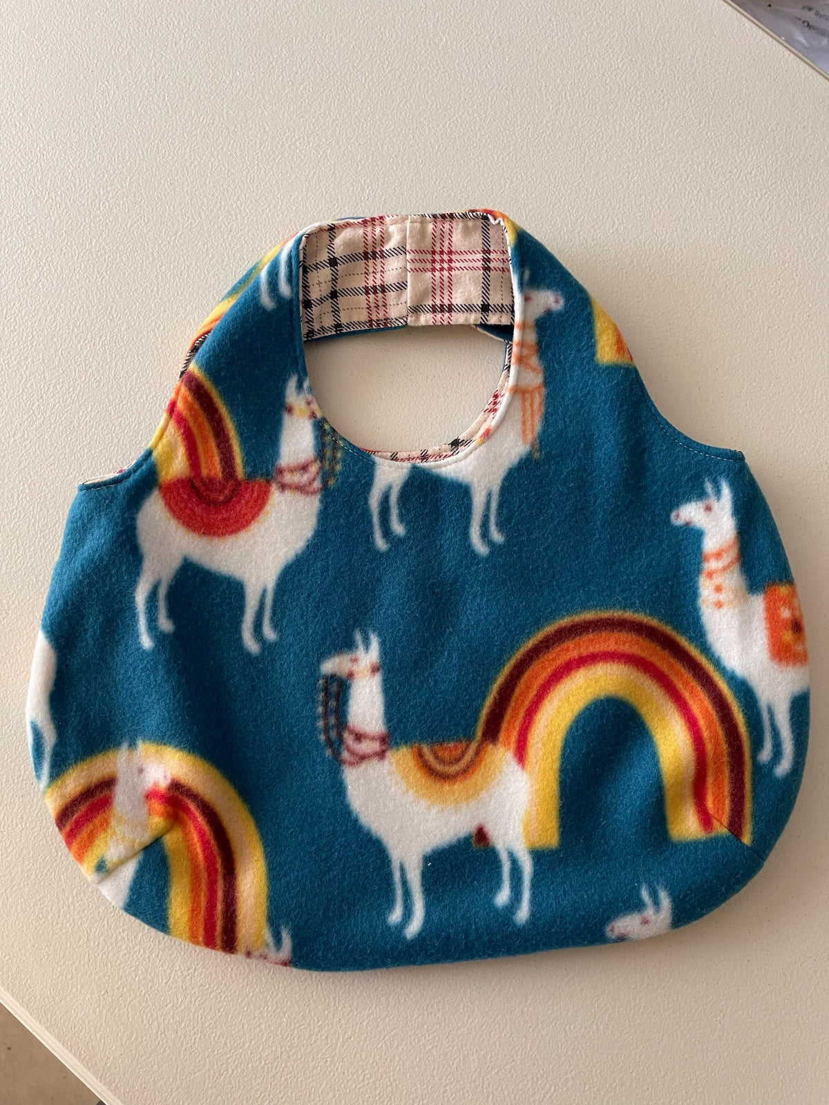 Handmade Reversible Llama Tote Bag