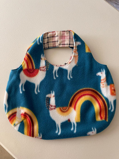 Handmade Reversible Llama Tote Bag