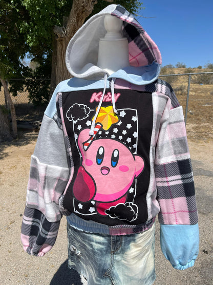 Upcycled Kirby Star Wand Hoodie