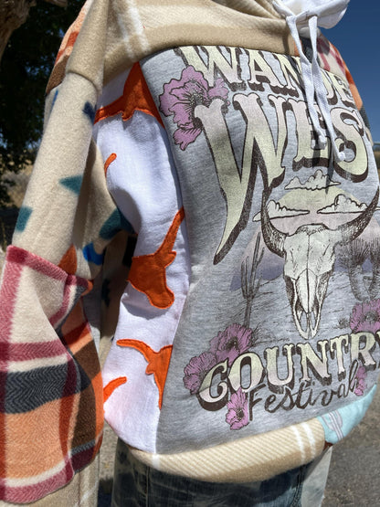 Upcycled Wander West Hoodie