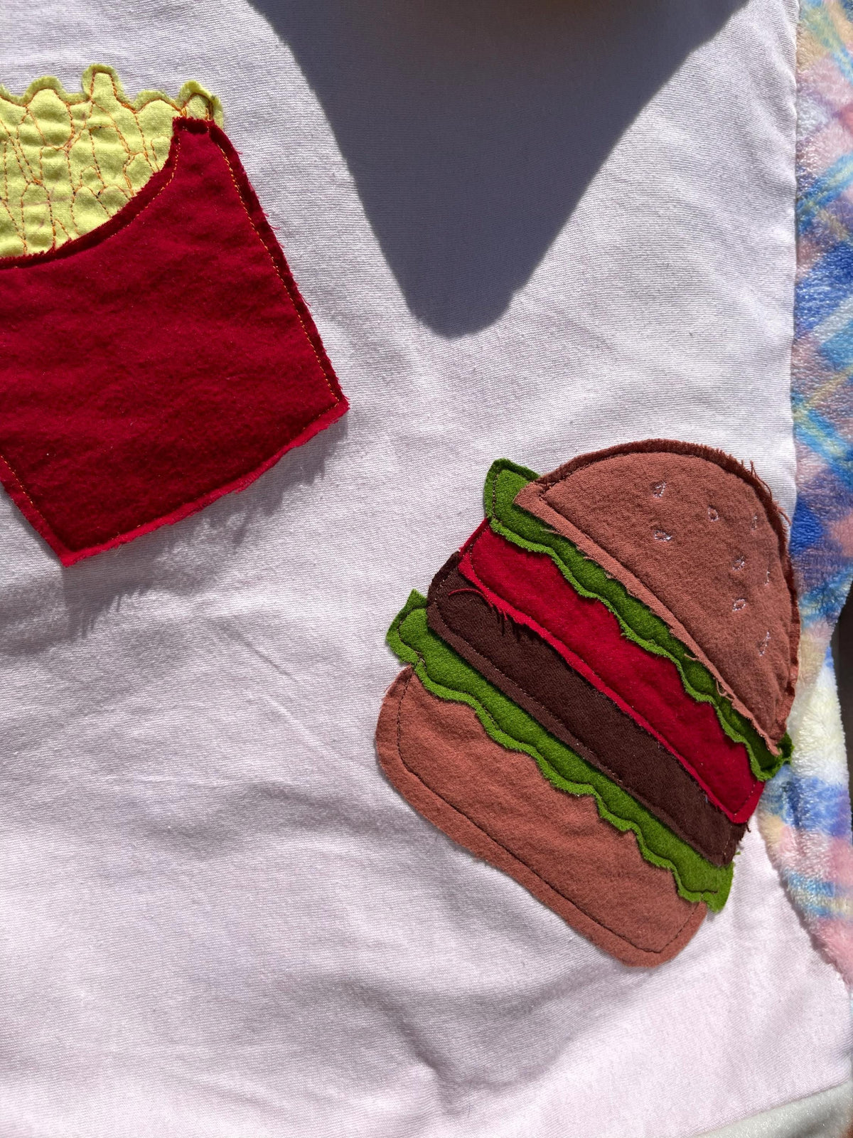 Upcycled Kirby Food Hoodie