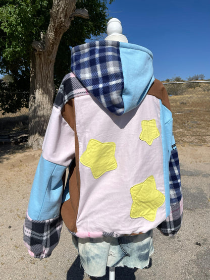 Upcycled Kirby Star Hoodie