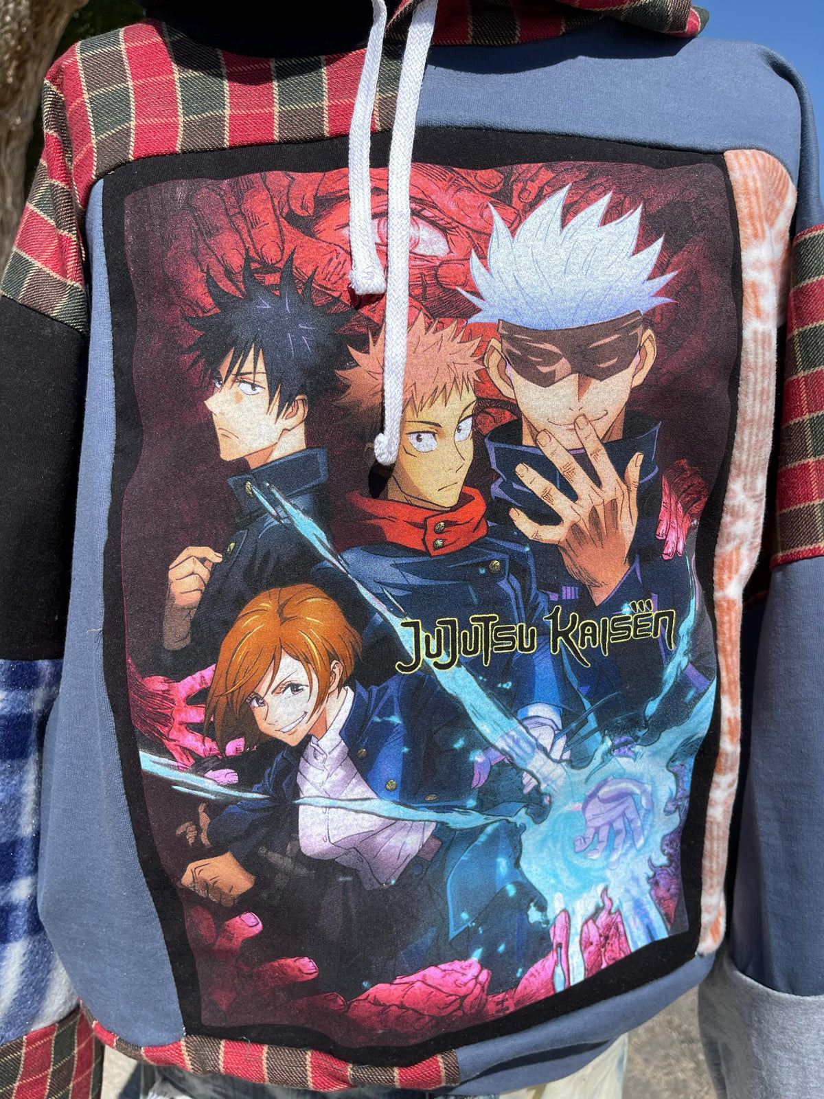 Upcycled Jujutsu Kaisen Hoodie