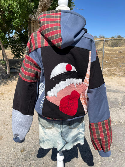 Upcycled Jujutsu Kaisen Hoodie