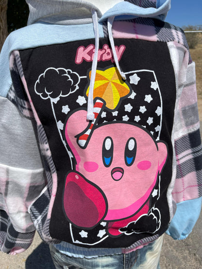 Upcycled Kirby Star Wand Hoodie