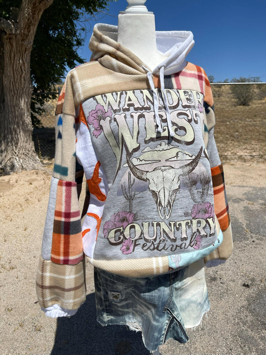 Upcycled Wander West Hoodie