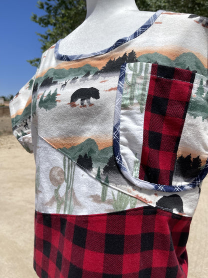 Handmade Patchwork Woven T-Shirt