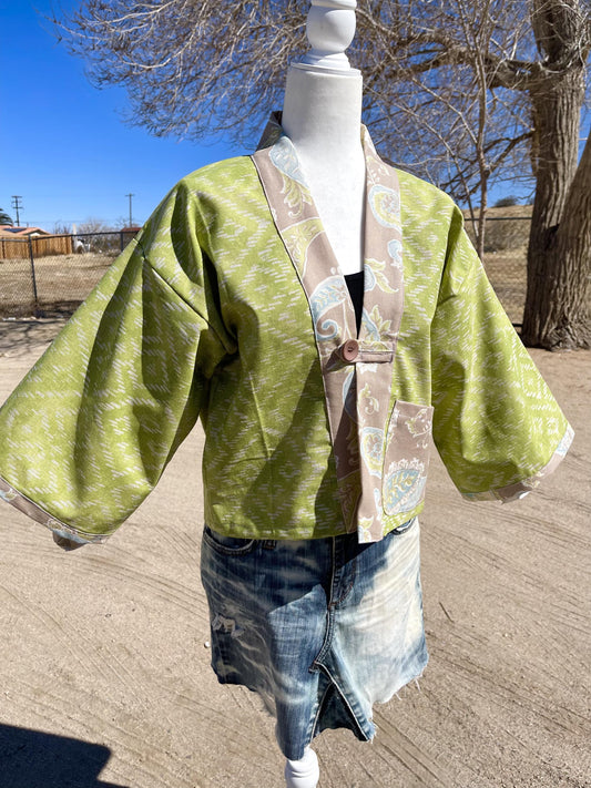 Handmade Kimono Jacket - Green