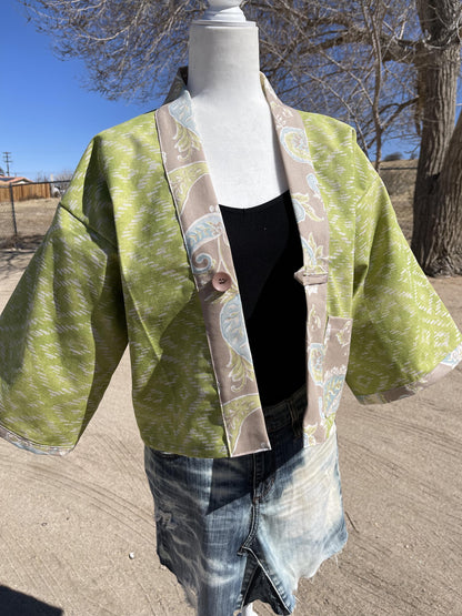 Handmade Kimono Jacket - Green