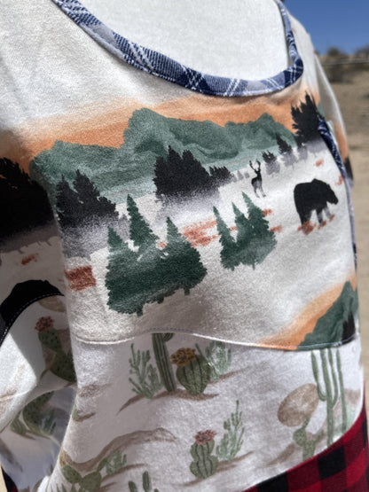 Handmade Patchwork Woven T-Shirt