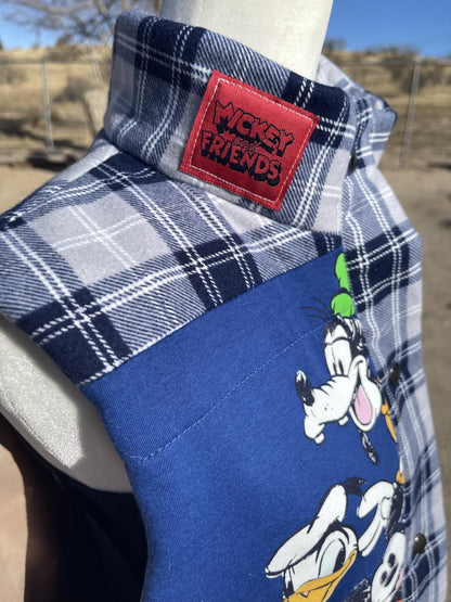 Upcycled Mickey Mouse Puffer Vest