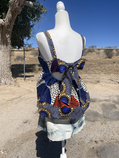 African Print Babydoll Dress