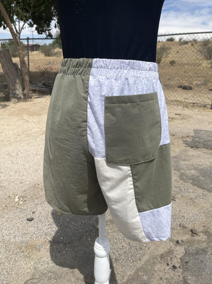 Upcycled Flower Shorts - Desert Rose