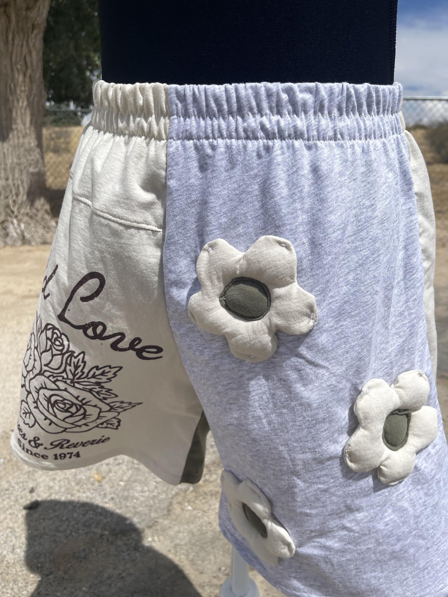 Upcycled Flower Shorts - Wild Love