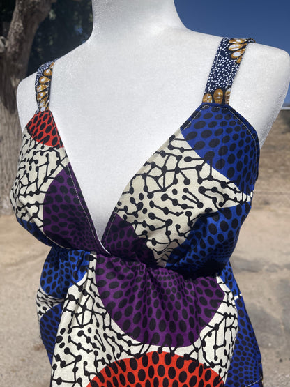 African Print Babydoll Dress