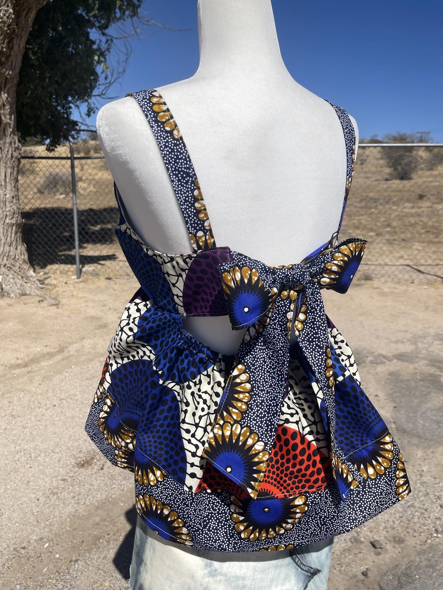 African Print Babydoll Dress