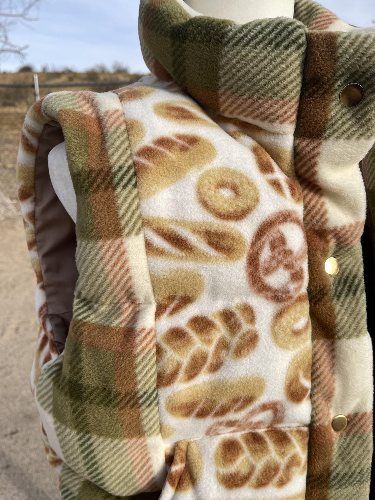 Handmade Bread Puffer Vest