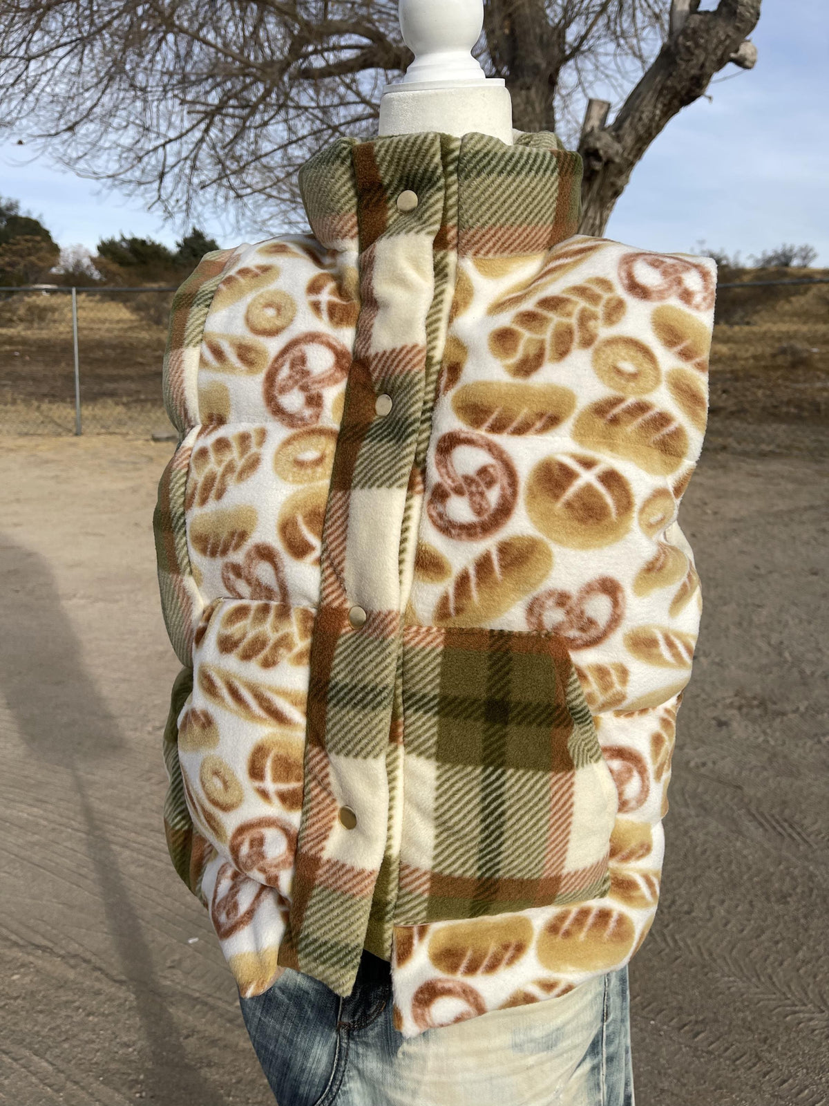 Handmade Bread Puffer Vest