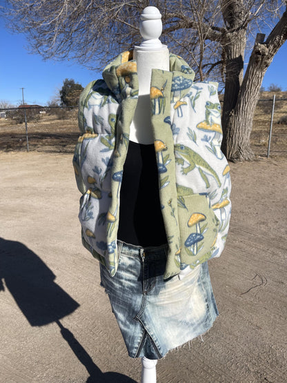 Handmade Frog Puffer Vest