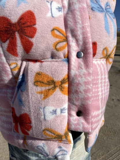 Handmade Pink Puffer Vest