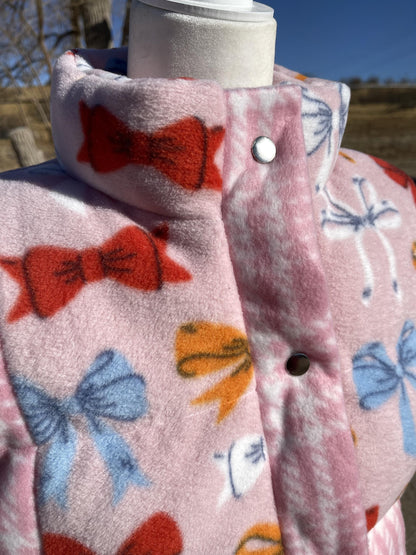 Handmade Pink Puffer Vest