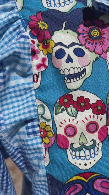 Los Muertos Peasant Blouse